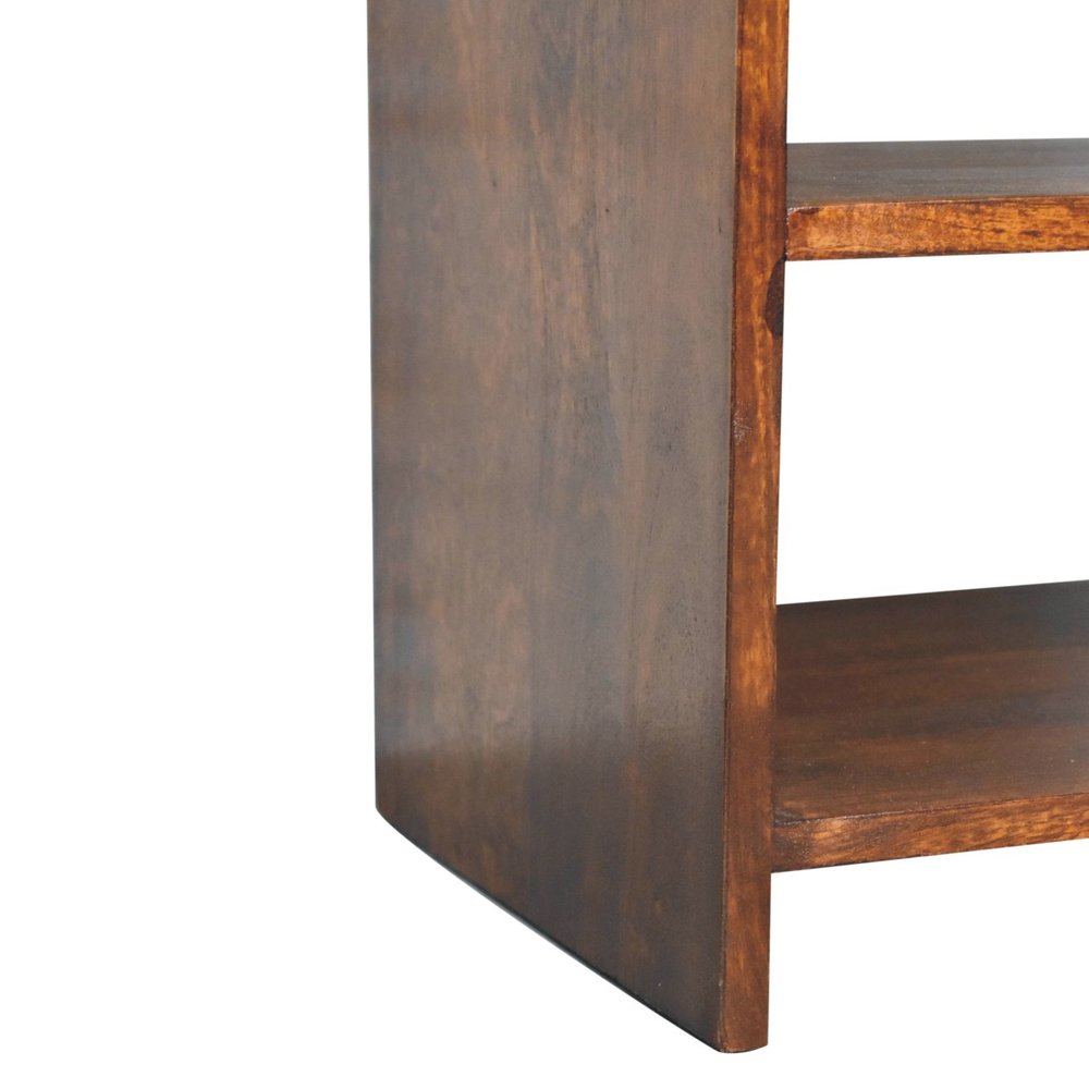 24" Chestnut Solid Wood One Drawer Nightstand HomeRoots