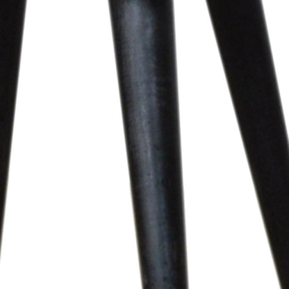 22" Black Solid Wood Square One Drawer Nightstand - FurniFindUSA