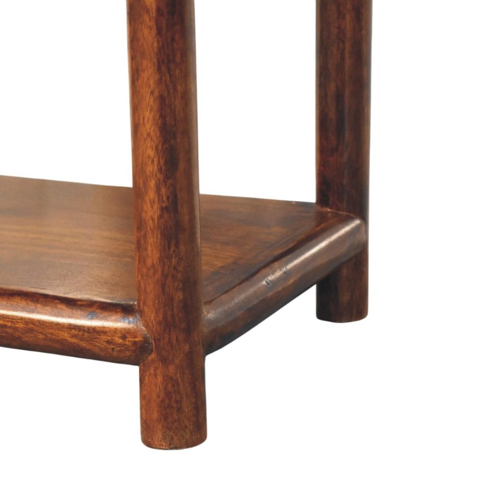 20" Chestnut Solid Wood Square One Drawer Nightstand HomeRoots