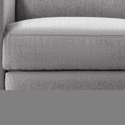 26" Gray Tufted Linen Gliding Swivel Manual Rocker Recliner HomeRoots