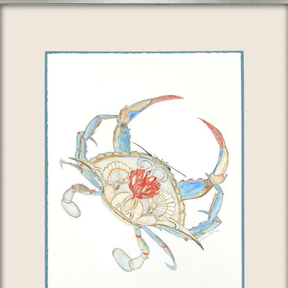 Crab Celebration I Silver Shadowbox Wall Art HomeRoots