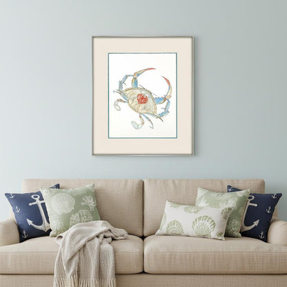 Crab Celebration I Silver Shadowbox Wall Art HomeRoots