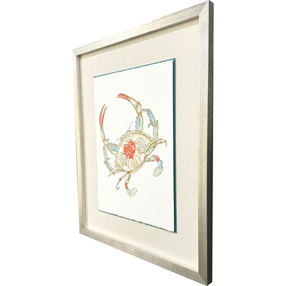 Crab Celebration II Silver Shadowbox Wall Art HomeRoots