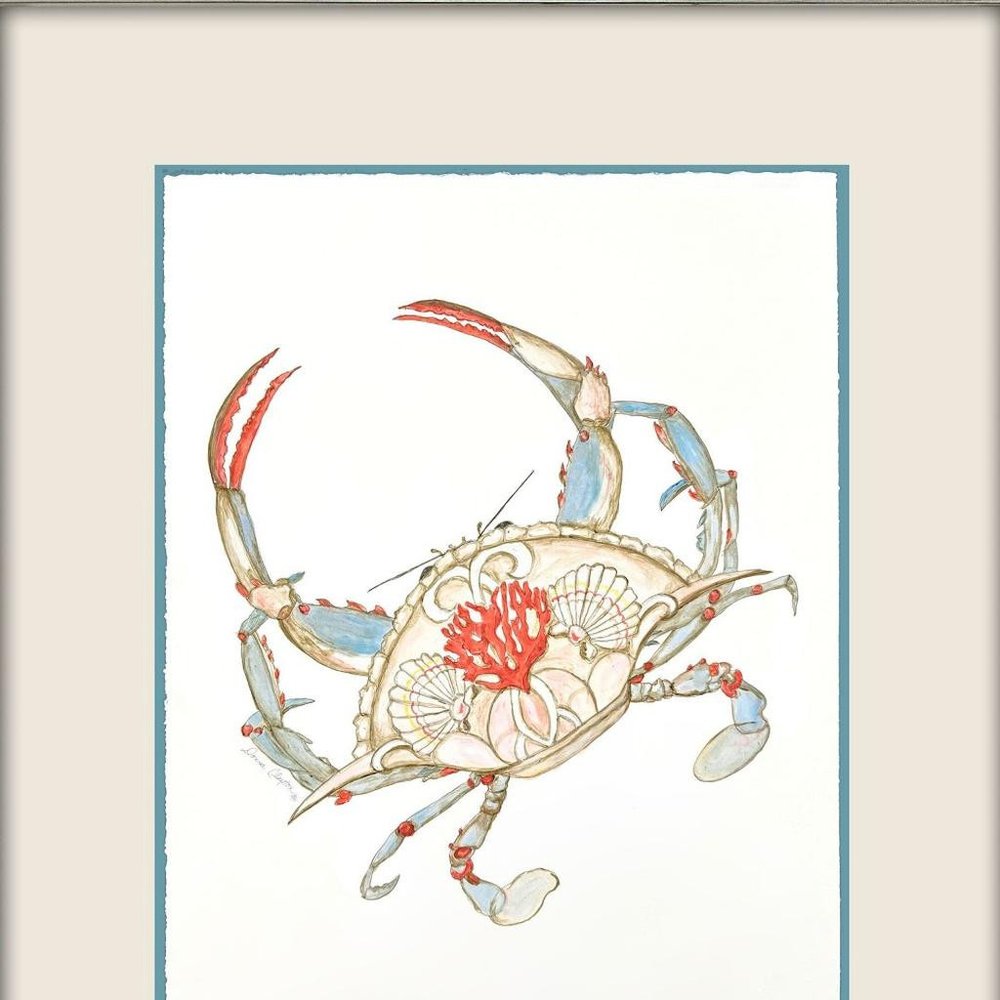 Crab Celebration II Silver Shadowbox Wall Art HomeRoots