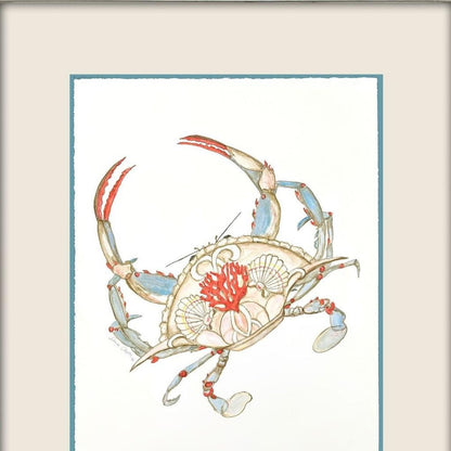 Crab Celebration II Silver Shadowbox Wall Art HomeRoots