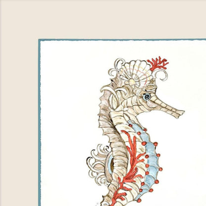 Seahorse Celebration I Silver Shadowbox Wall Art HomeRoots