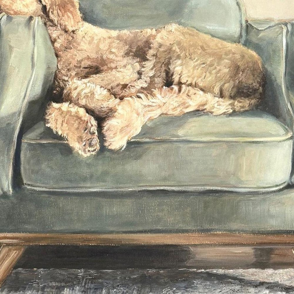 Canine Portrait Gold Framed Wall Art HomeRoots