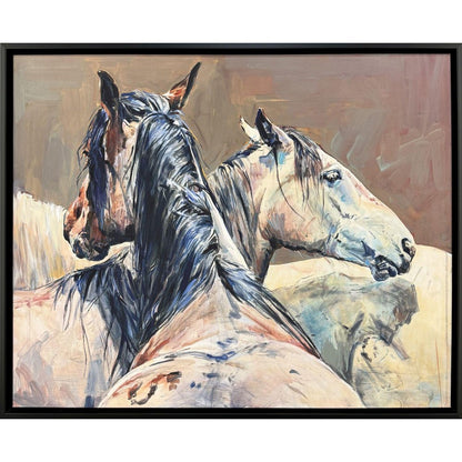 Shades of Gray Black Floater Frame Wall Art HomeRoots