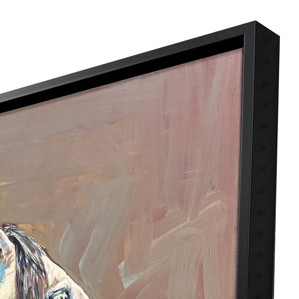 Shades of Gray Black Floater Frame Wall Art HomeRoots