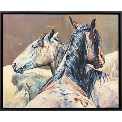 Shades of Gray Black Floater Frame Wall Art HomeRoots