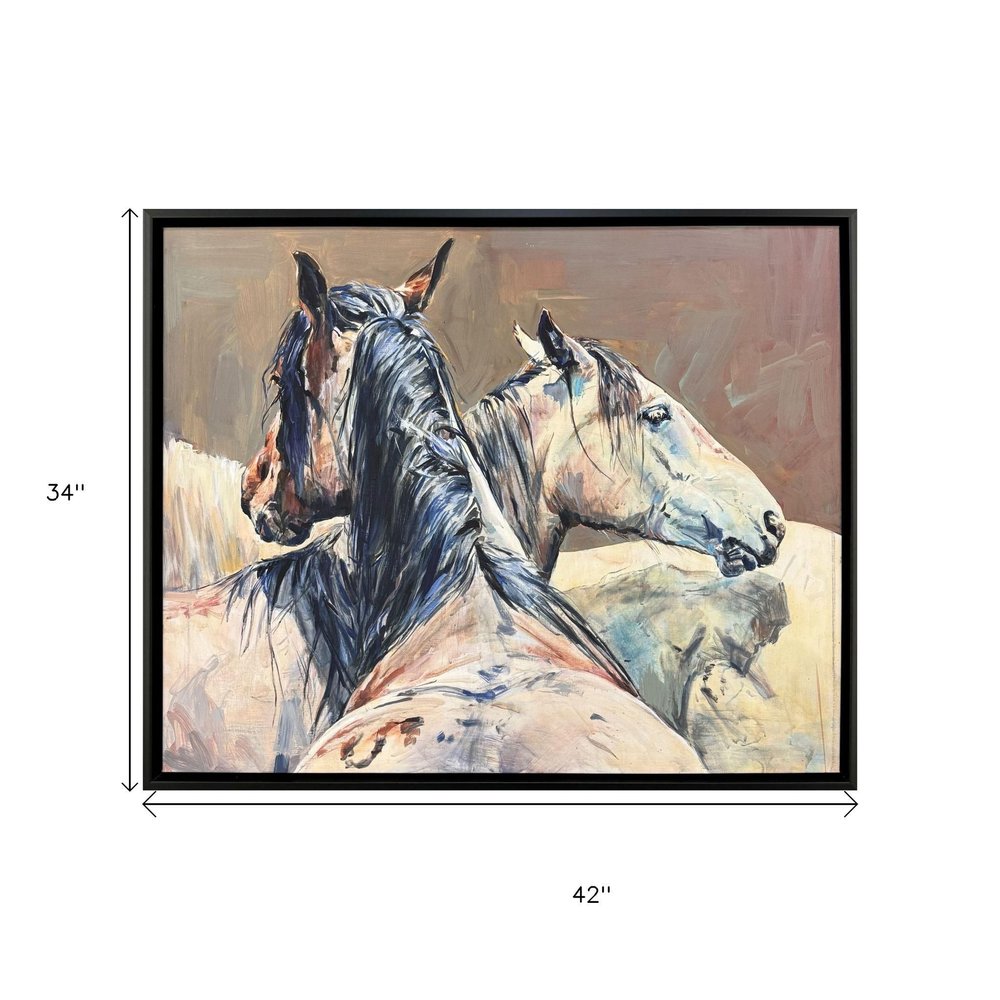 Shades of Gray Black Floater Frame Wall Art HomeRoots