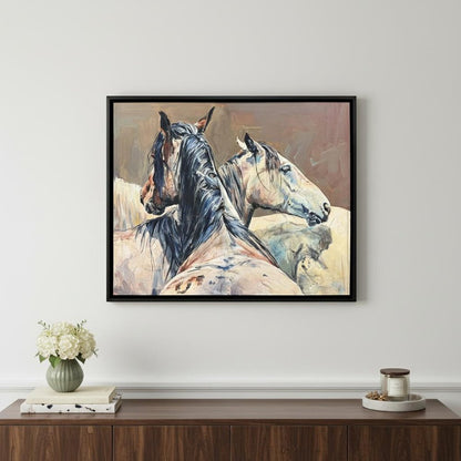 Shades of Gray Black Floater Frame Wall Art HomeRoots