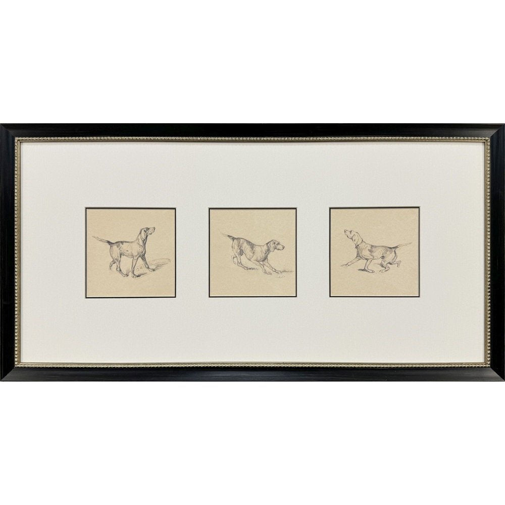 French Pointer Series Black Framed Wall Art HomeRoots