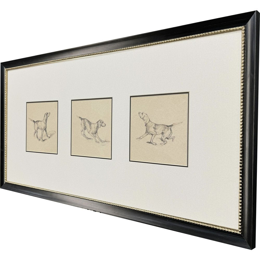 French Pointer Series Black Framed Wall Art HomeRoots
