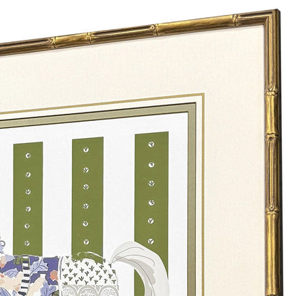 Set Of Two High Stepping Gold Framed Wall Art HomeRoots