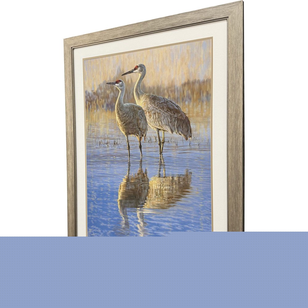 Reflection Distressed Silver Framed Wall Art HomeRoots
