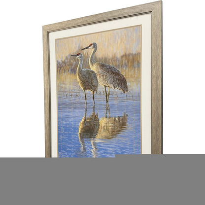 Reflection Distressed Silver Framed Wall Art HomeRoots