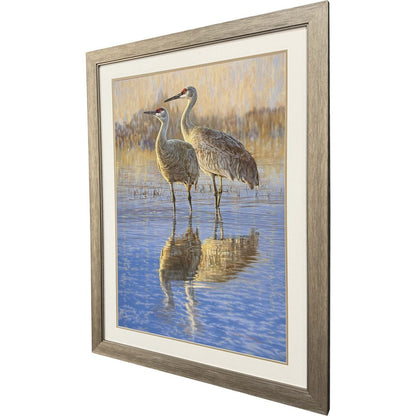 Reflection Distressed Silver Framed Wall Art HomeRoots