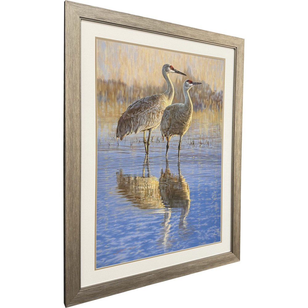 Reflection Distressed Silver Framed Wall Art HomeRoots