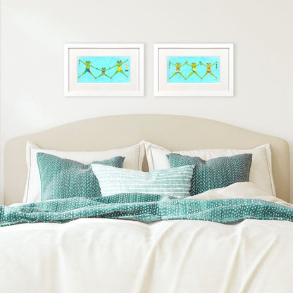 Set Of Two Summer Splash I White Framed Wall Art HomeRoots