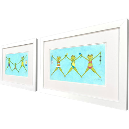 Set Of Two Summer Splash I White Framed Wall Art HomeRoots