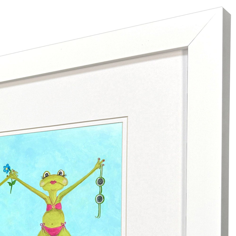 Set Of Two Summer Splash I White Framed Wall Art HomeRoots