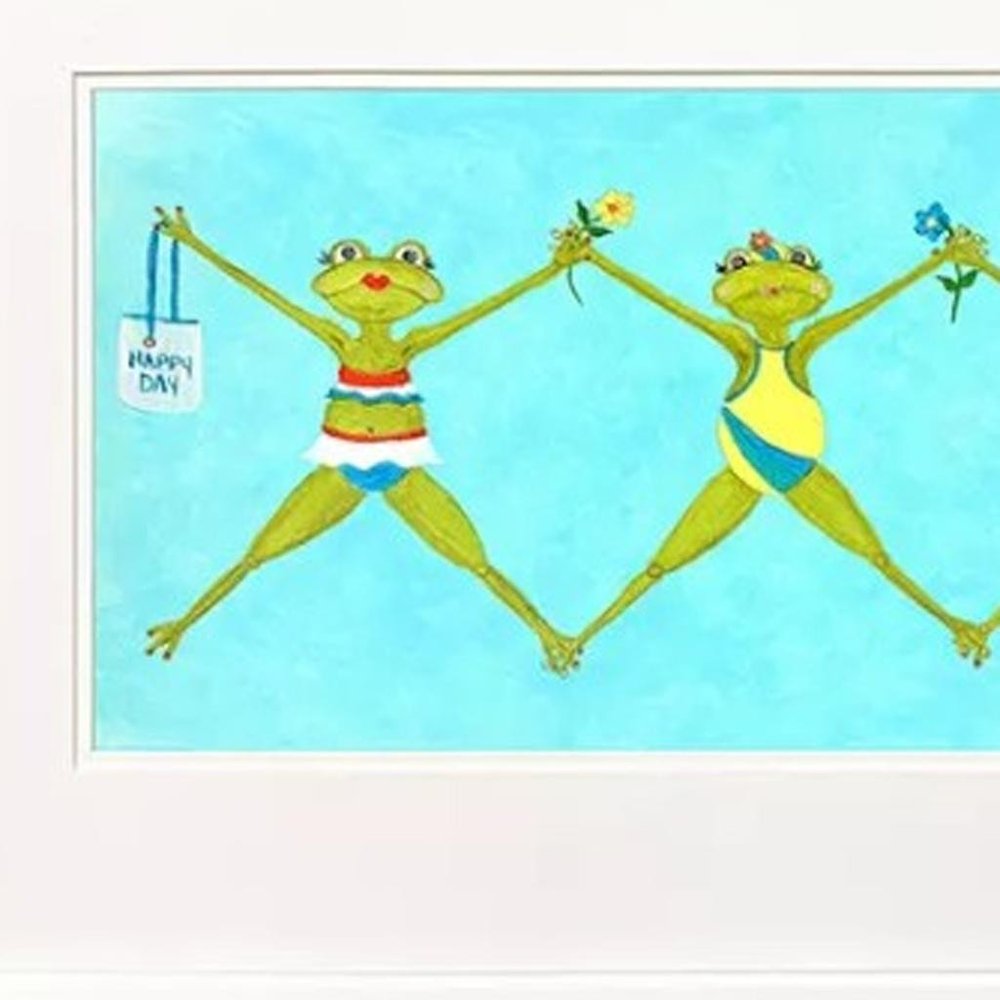 Set Of Two Summer Splash I White Framed Wall Art HomeRoots