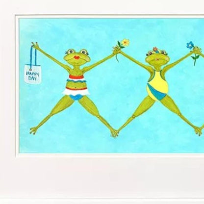 Set Of Two Summer Splash I White Framed Wall Art HomeRoots