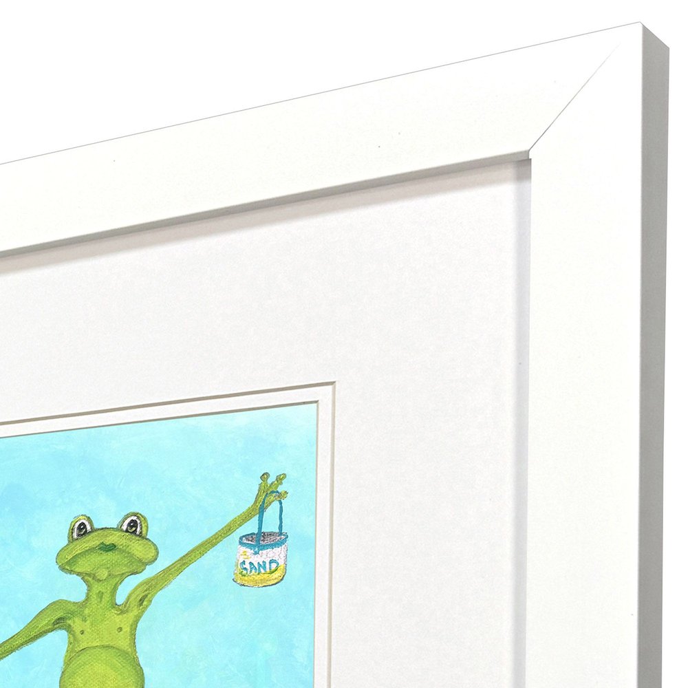 Set Of Two Summer Splash II White Framed Wall Art HomeRoots