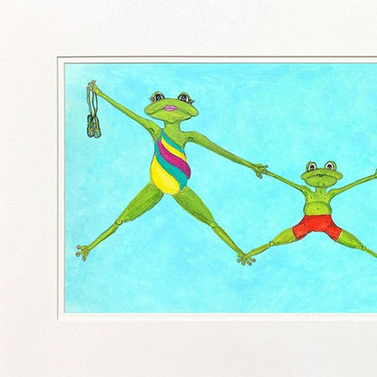 Set Of Two Summer Splash II White Framed Wall Art HomeRoots
