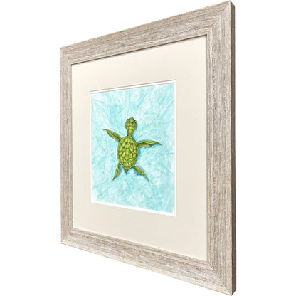 Swim Lesson I Distressed White Framed Wall Art HomeRoots