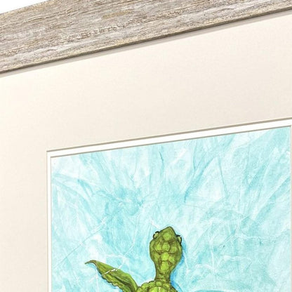 Swim Lesson I Distressed White Framed Wall Art HomeRoots