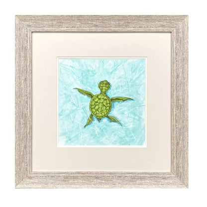 Swim Lesson I Distressed White Framed Wall Art HomeRoots