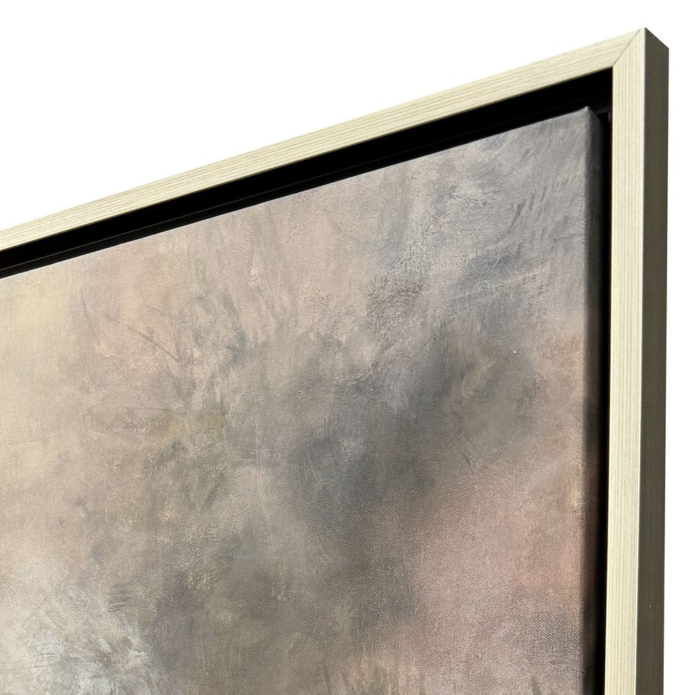 Swans in Mist Silver Floater Frame Wall Art HomeRoots