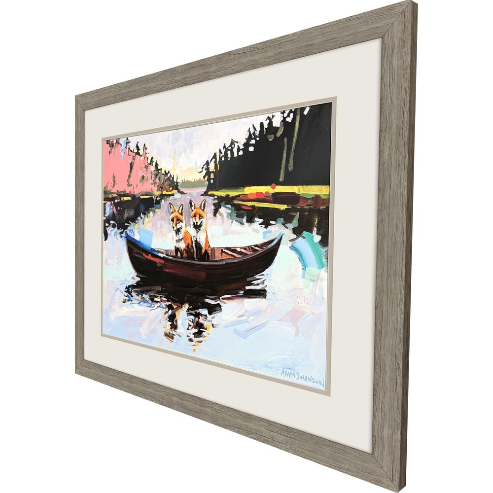 Flights of Fancy Brown Framed Wall Art HomeRoots