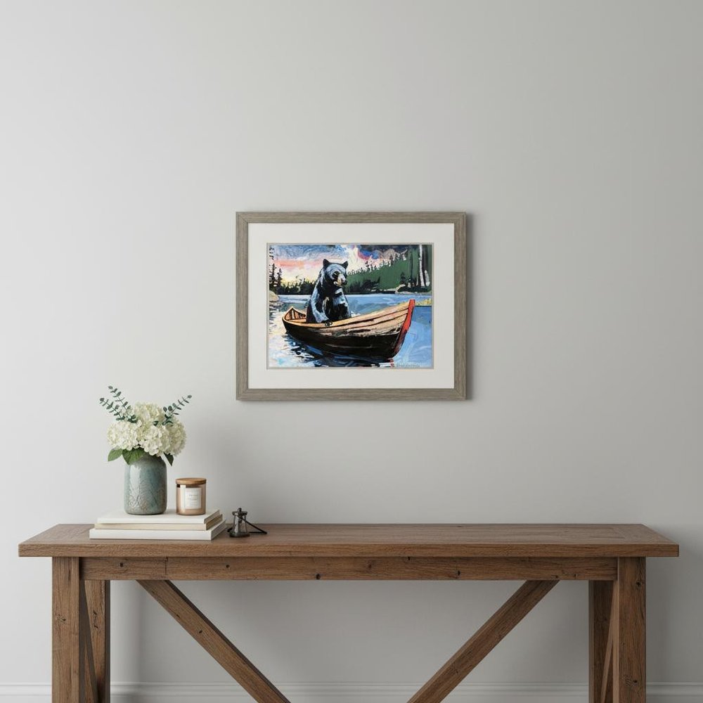 Shades of Red Brown Framed Wall Art HomeRoots