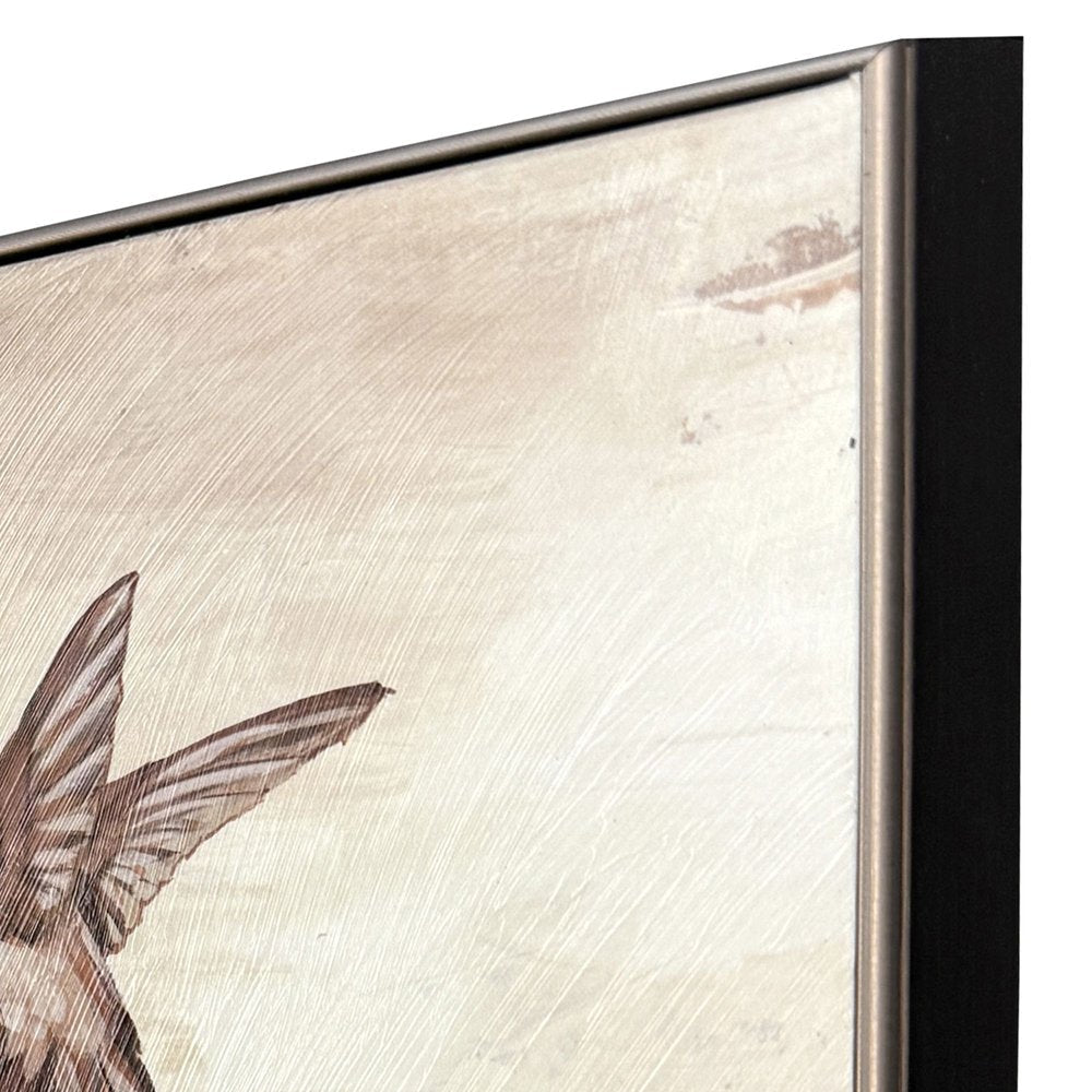 Set Of Two Neutral Flight Brown Framed Wall Art HomeRoots
