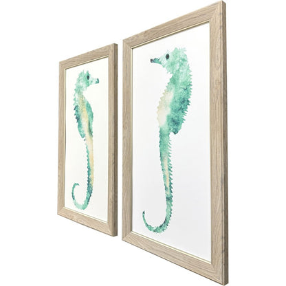 Set Of Two Swim Tall Brown Framed Wall Art HomeRoots