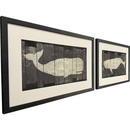 Set Of Two Marine Marks Brown Framed Wall Art HomeRoots