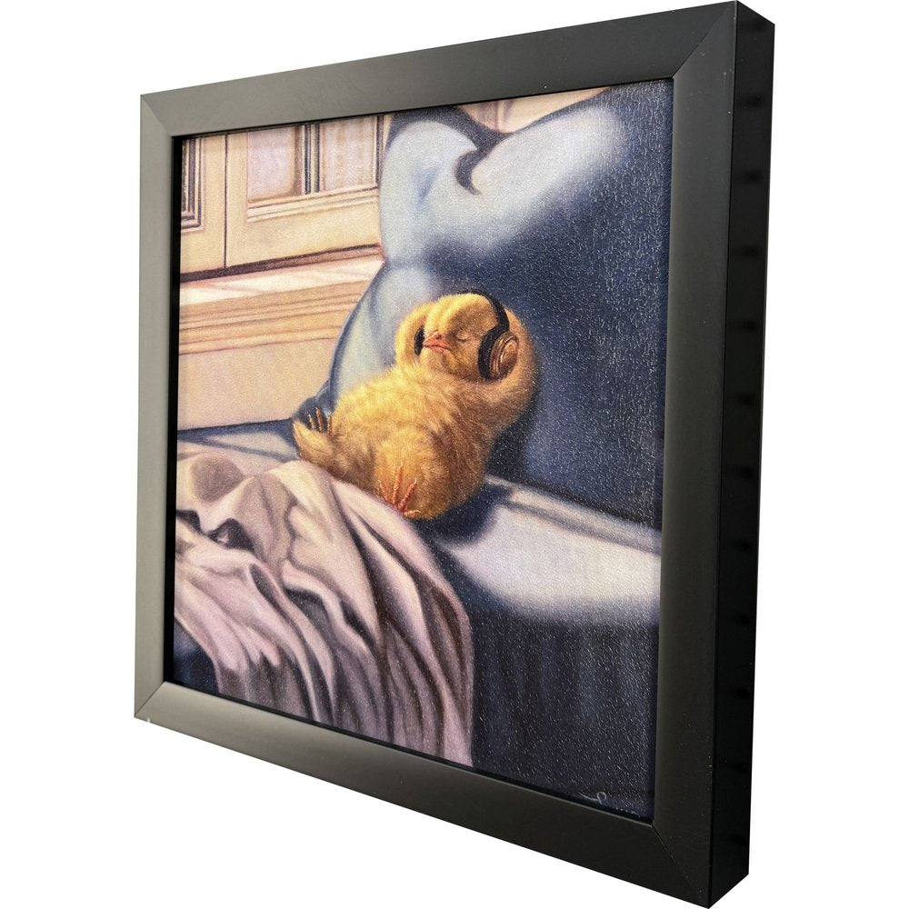 Cozy Beats Black Framed Wall Art HomeRoots