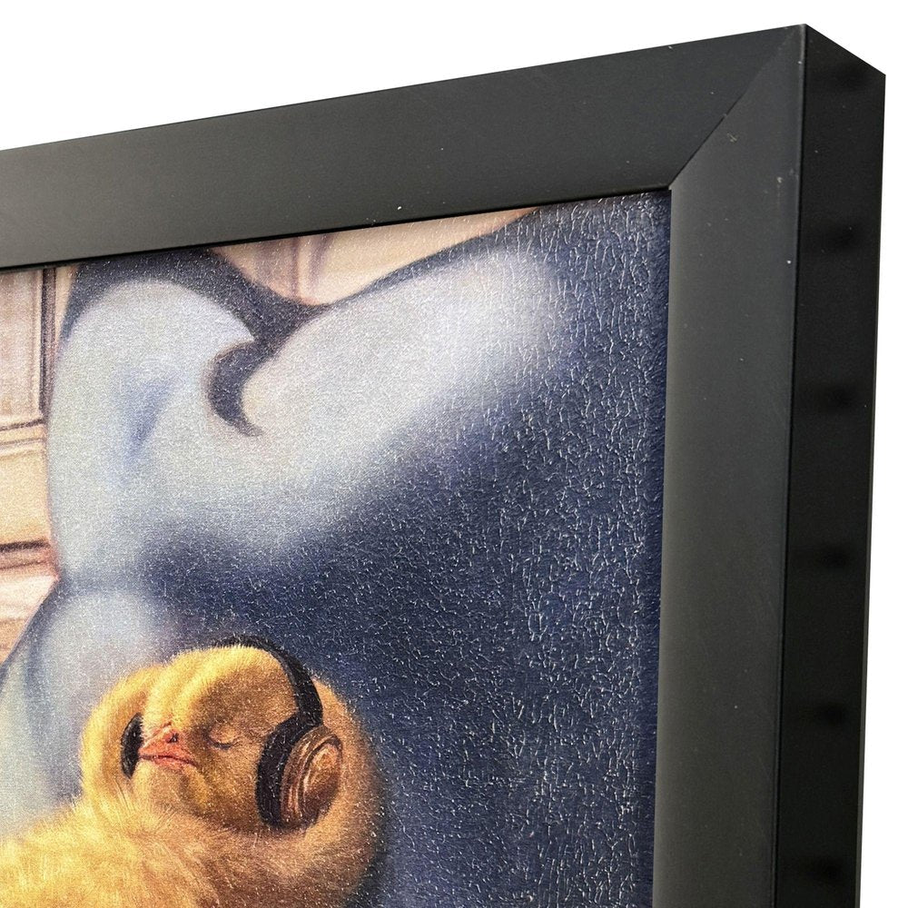 Cozy Beats Black Framed Wall Art HomeRoots