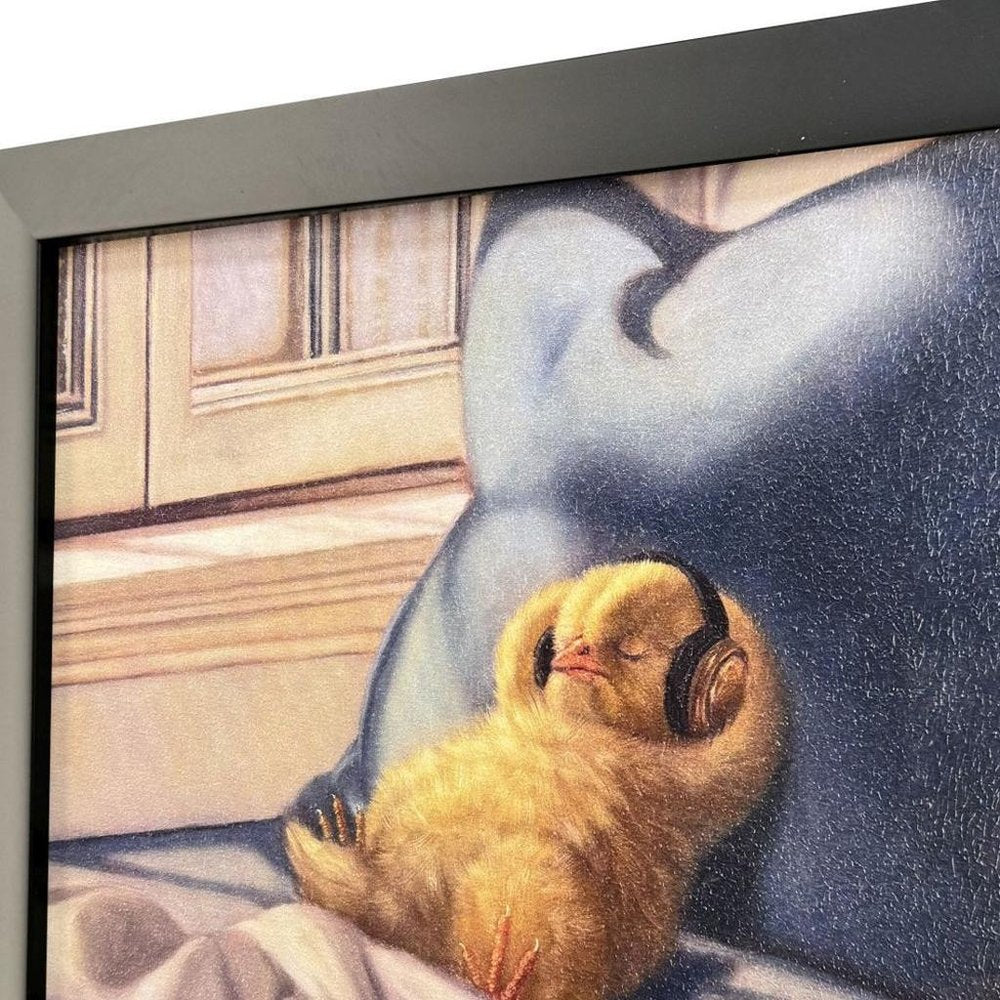 Cozy Beats Black Framed Wall Art HomeRoots