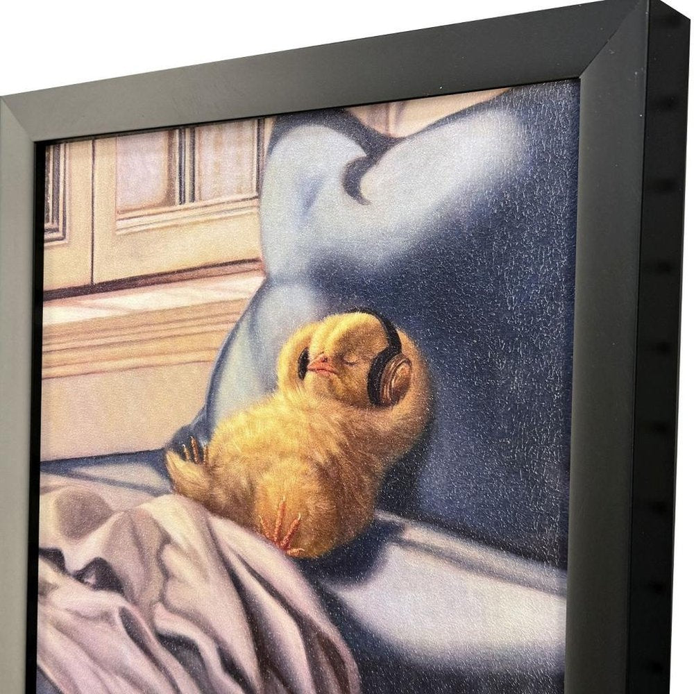 Cozy Beats Black Framed Wall Art HomeRoots