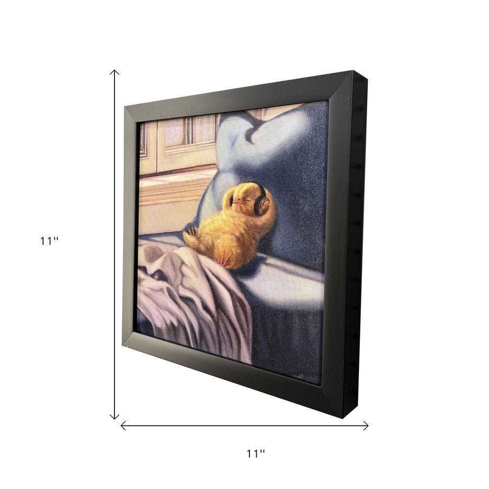 Cozy Beats Black Framed Wall Art HomeRoots
