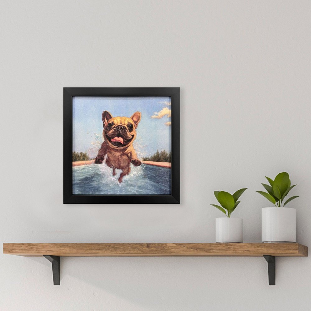 Summer Splash Black Framed Wall Art HomeRoots