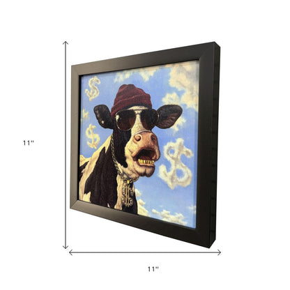 Cash Cow Black Framed Wall Art HomeRoots