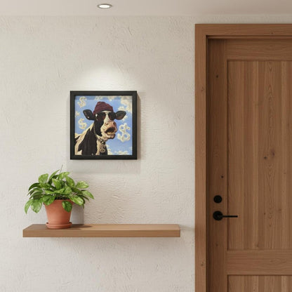 Cash Cow Black Framed Wall Art HomeRoots