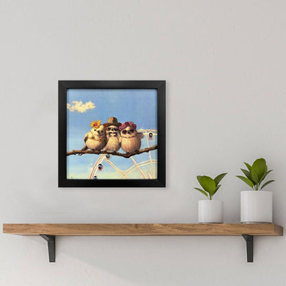 Bird Trio Black Framed Wall Art HomeRoots