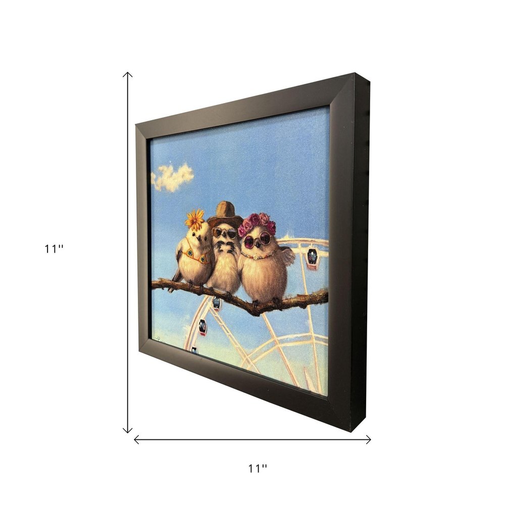 Bird Trio Black Framed Wall Art HomeRoots