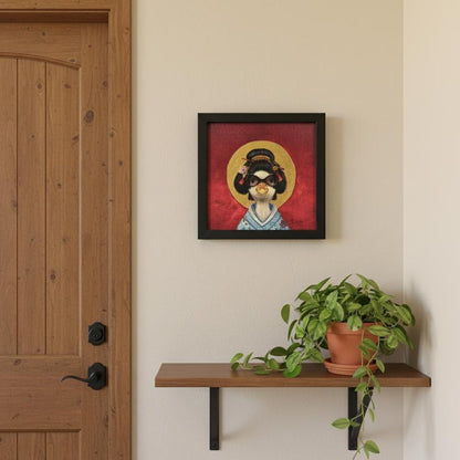 Geisha Duck Black Framed Wall Art HomeRoots